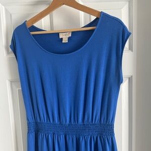 LOFT Women's Royal Blue Midi Dress